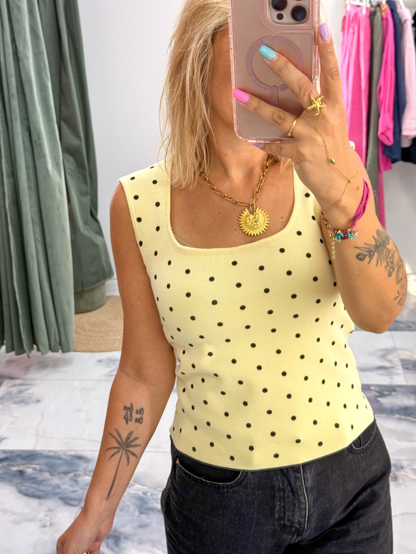 Top POLINA Jaune