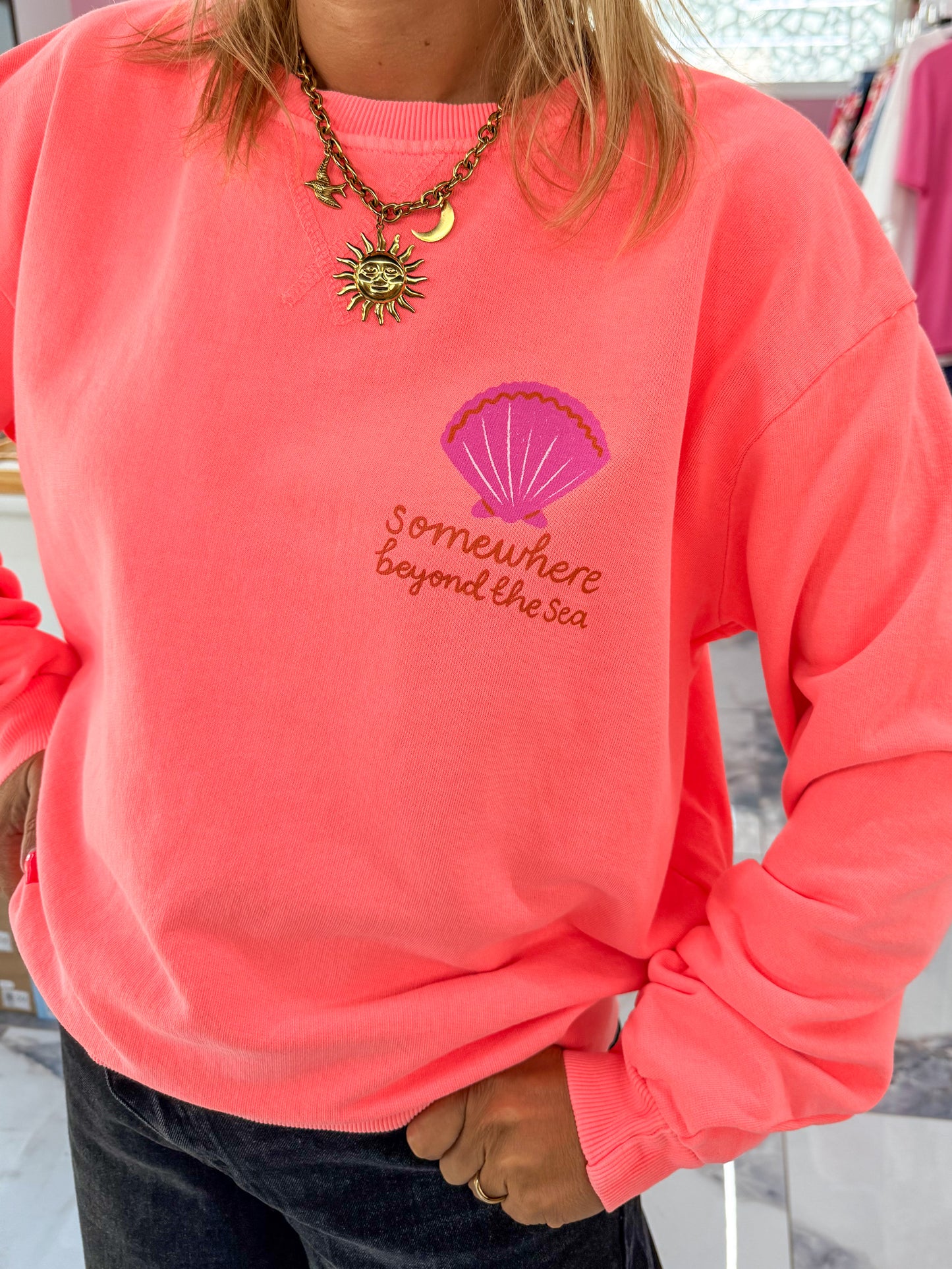 Sweat COQUILLAGE corail