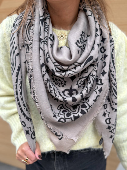Foulard RACHEL taupe