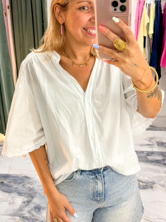 Blouse NORA blanche