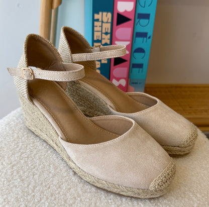 Sandales compensées BIANCA Beige