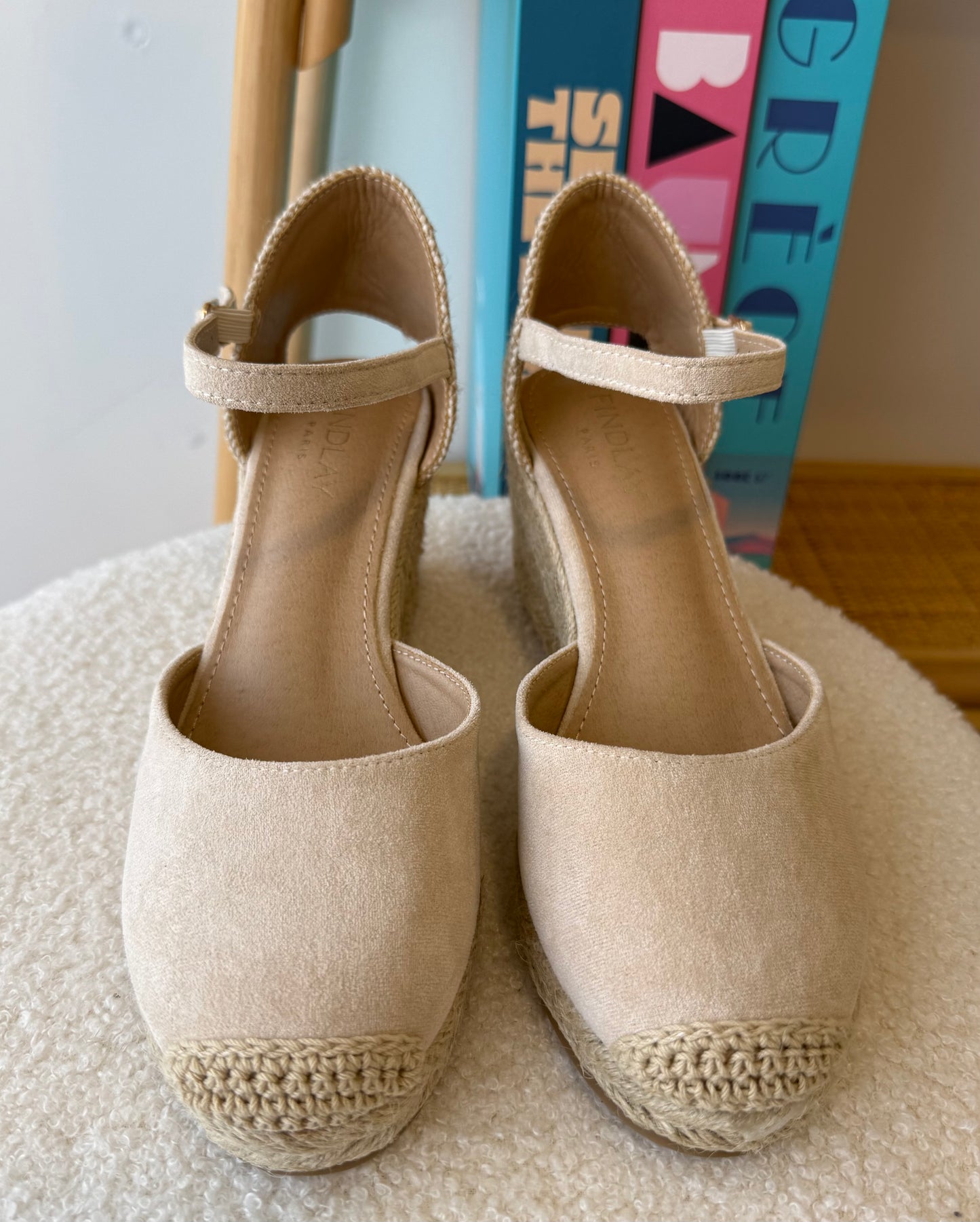 Sandales compensées BIANCA Beige