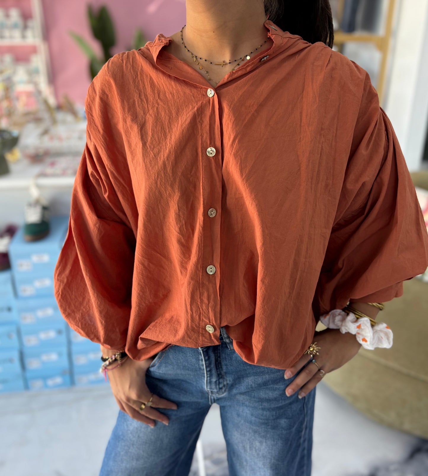 Blouse ELINA Terracotta