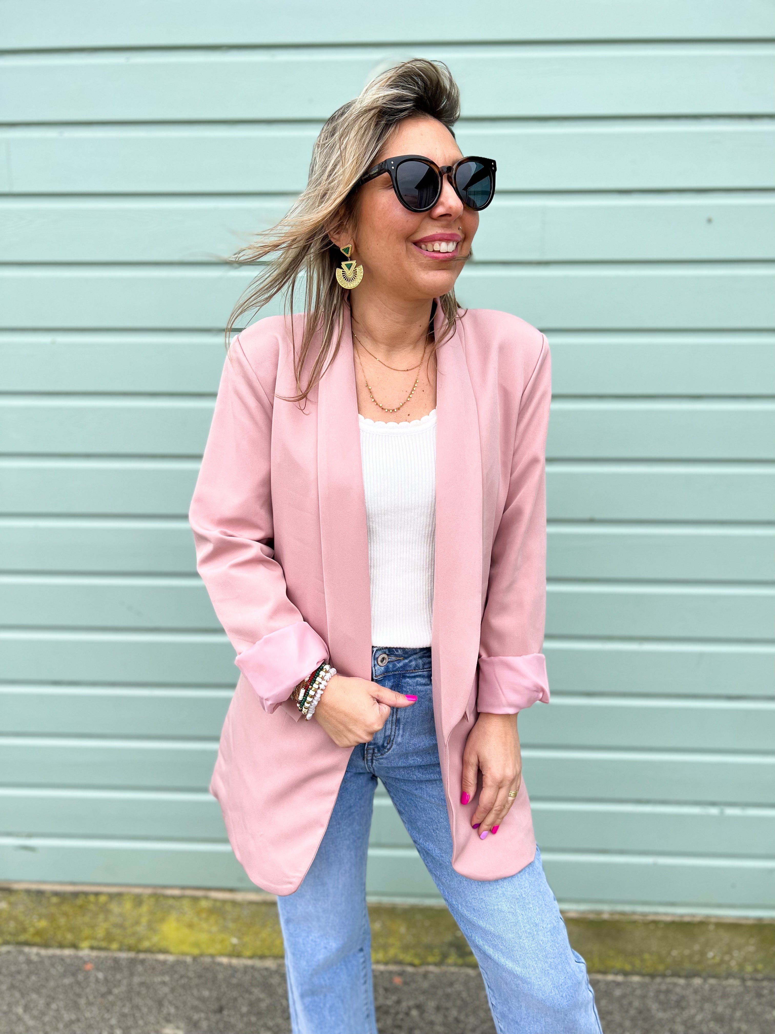 Elo se rose poudr Blazer