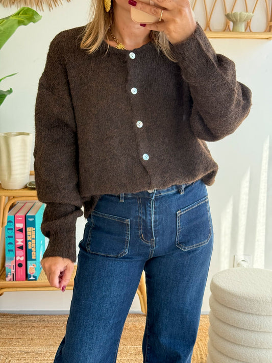 Gilet MEGGY Marron