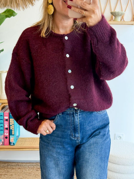 gilet MEGGY bordeaux