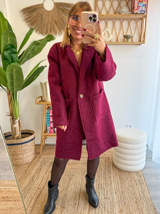 Manteau ANYA Bordeaux