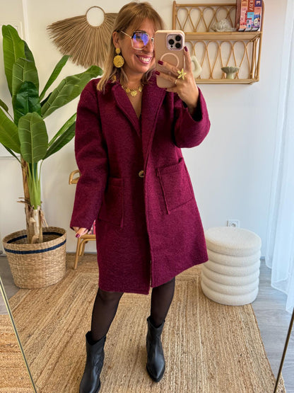 Manteau ANYA Bordeaux