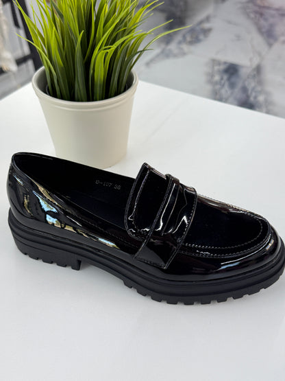 Mocassins VERONA Noir vernis