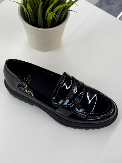 Mocassins VERONA Noir vernis