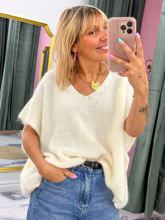Pull ENZO blanc