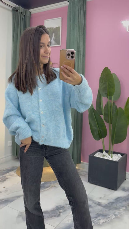 Gilet MEGGY Aurore bleu