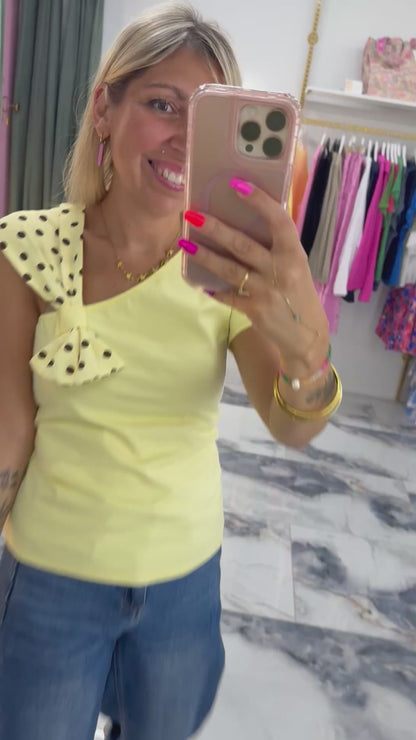 Top JOSEPHINE Jaune