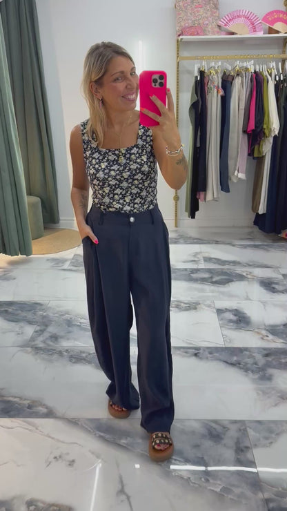 Pantalon BIARRITZ bleu marine