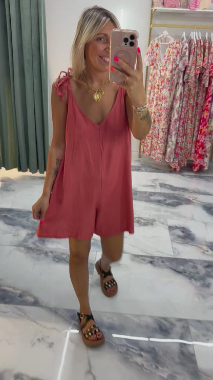Combishort LIN Bois de rose