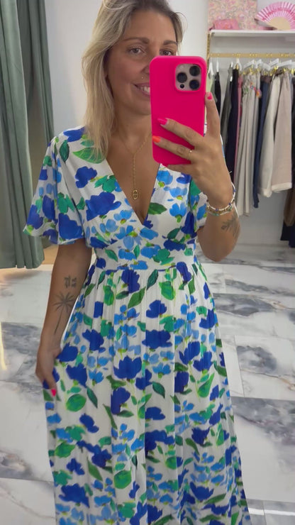 Robe HORTENSE bleue