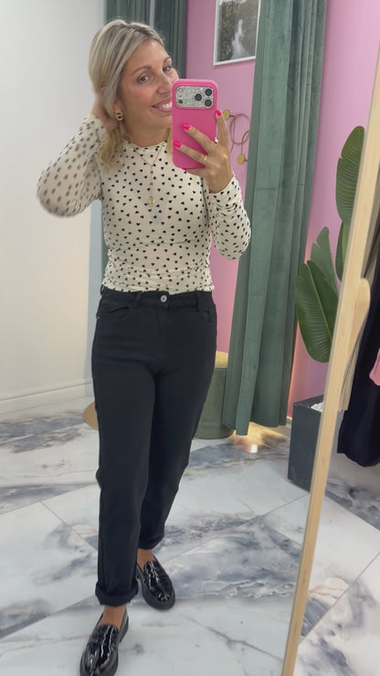 Jean mom KENDRA noir