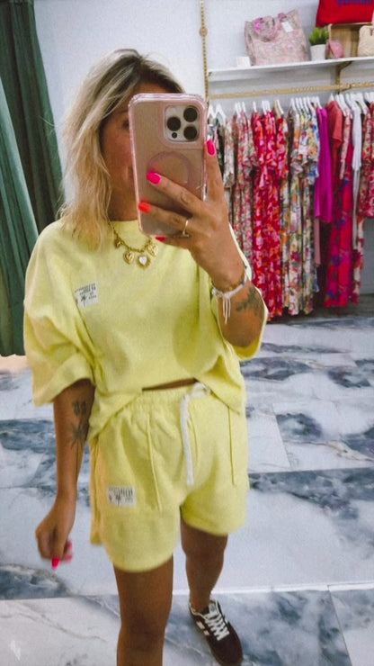 Short ÉPONGE jaune