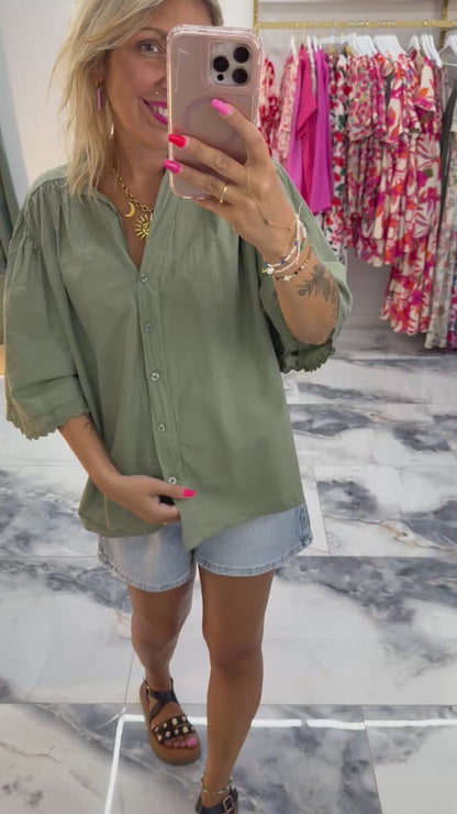 Blouse NORA Kaki