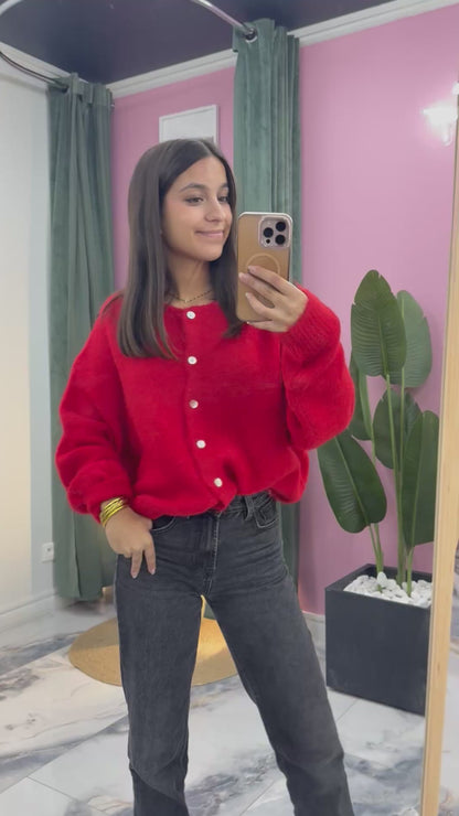 Gilet MEGGY rouge