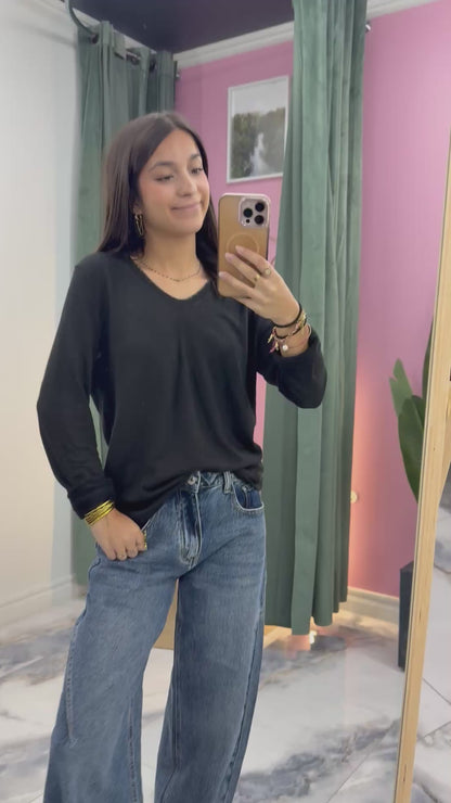 Top AMALIA noir