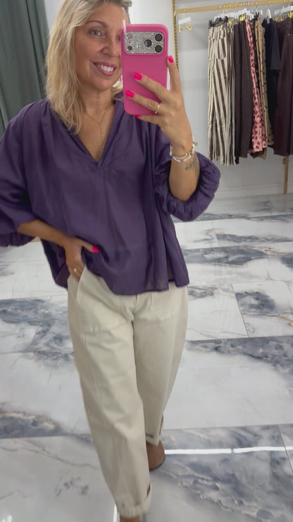 Blouse ELIA prune
