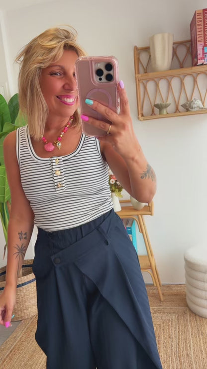 Pantalon TESSY Bleu marine