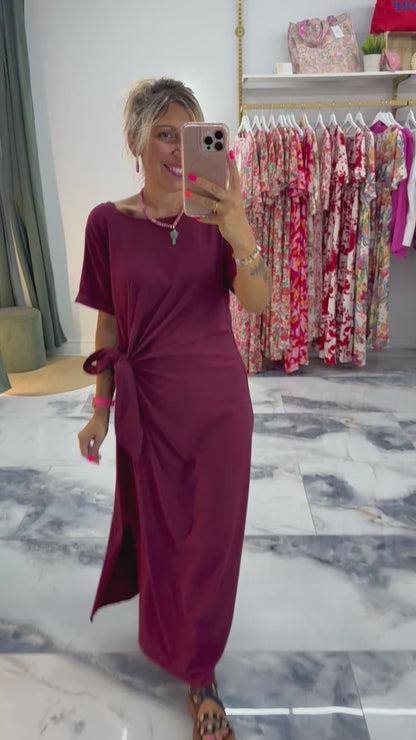 Robe MILANO bordeaux