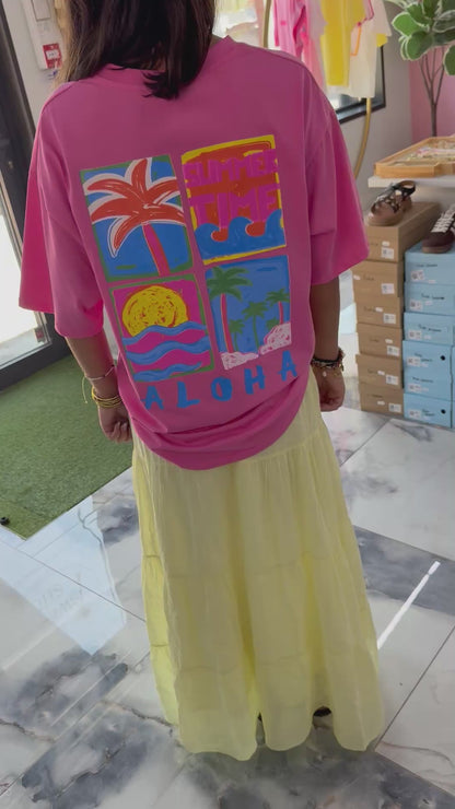 T-shirt SUMMER TIME Fushia