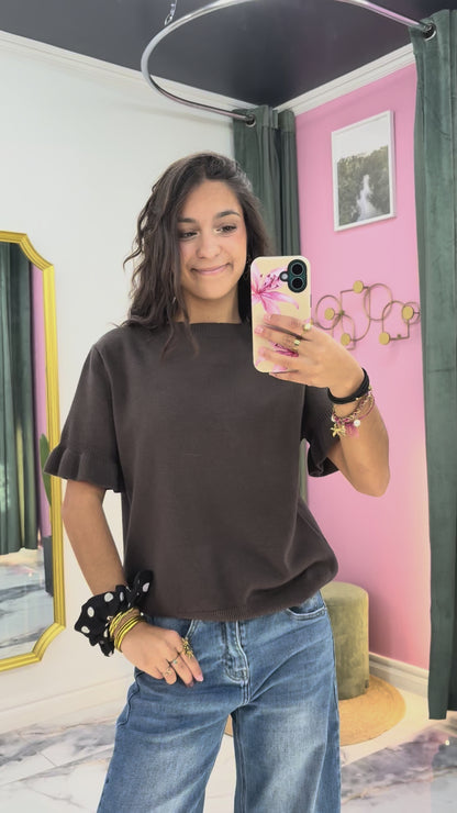 Pull COLINE Choco