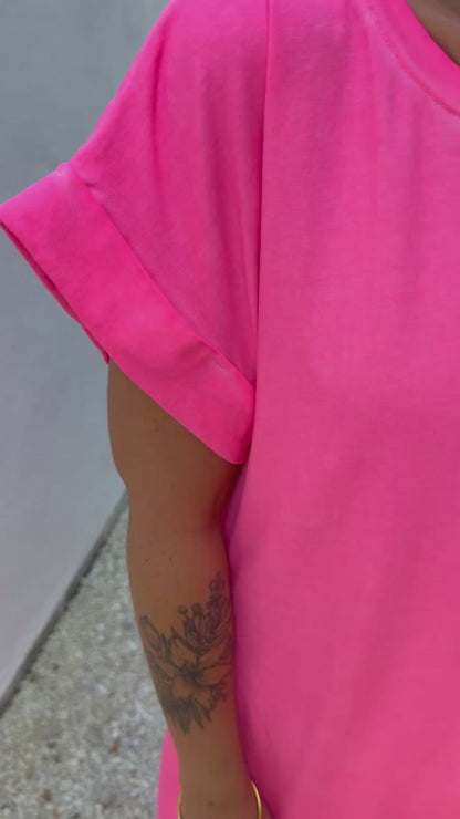 Robe SUNSHINE rose fluo