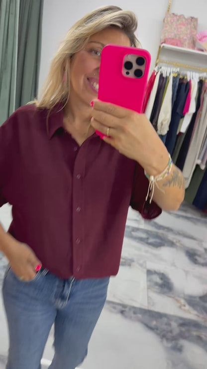 Chemise CALY bordeaux