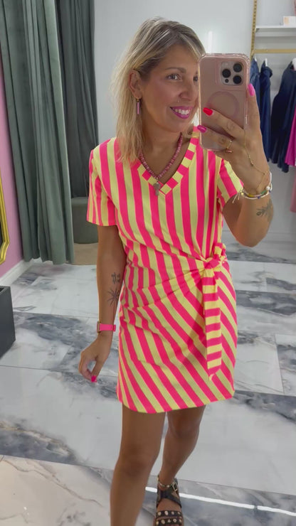 Robe courte MALAGA Rose