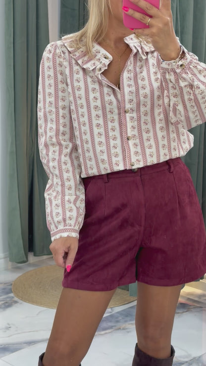 Short CASSIE Bordeaux