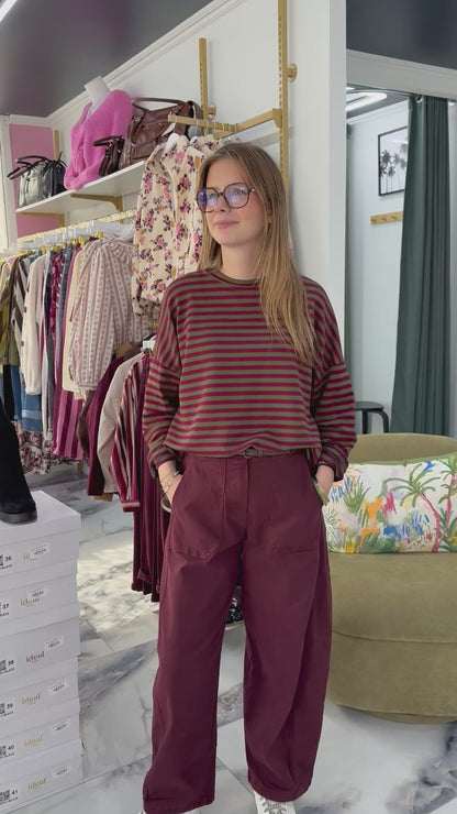Pantalon ROMY Bordeaux